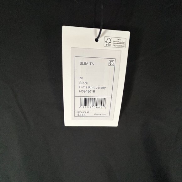 Fabulous NWT THEORY Medium Black Turtleneck - 94C/6% Spandex - Picture 2 of 3
